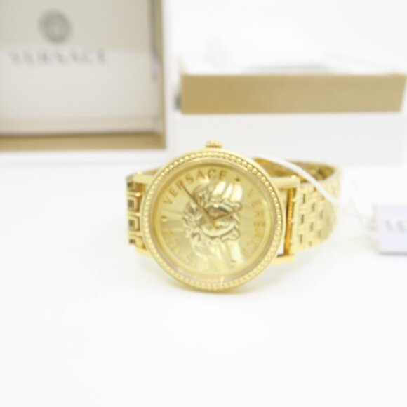 Versace VEQX01022 V-Dollar 37mm Gold Stainless Steel  display picture 1
